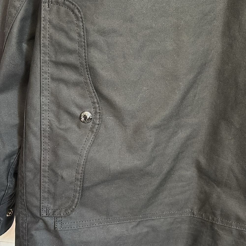 SOLD on EBay-Filson Shelter Cloth Woodland Jacket Black Plaid Lining Made in USA - Picture 7 of 11